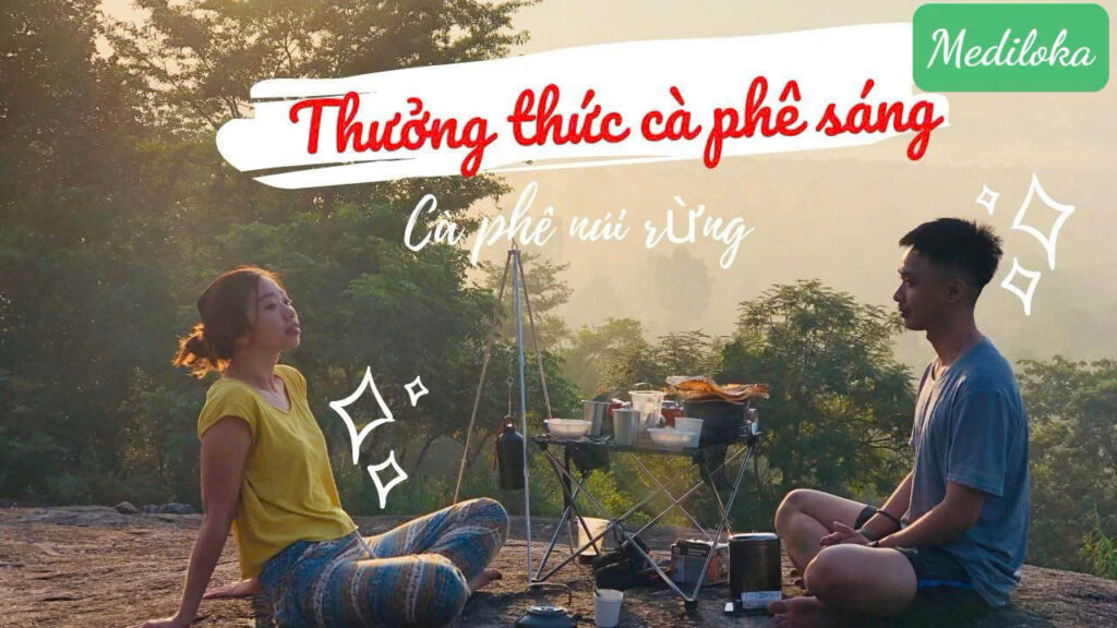 Thưởng thức và phê sáng tại không gian thoáng mát, mới lạ